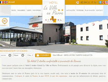 Tablet Screenshot of hotel.villenpierre.com